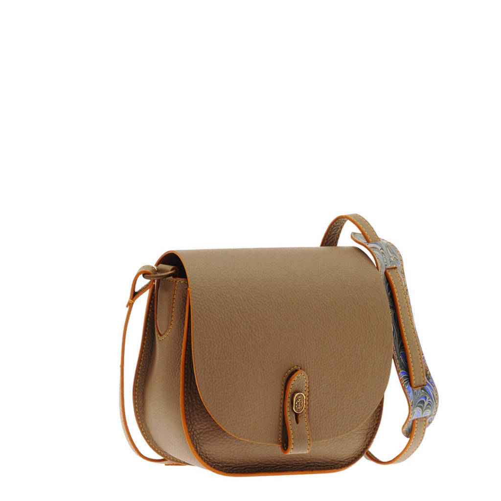 Crossbody bag Taupe ⋆ Cuoiofficine