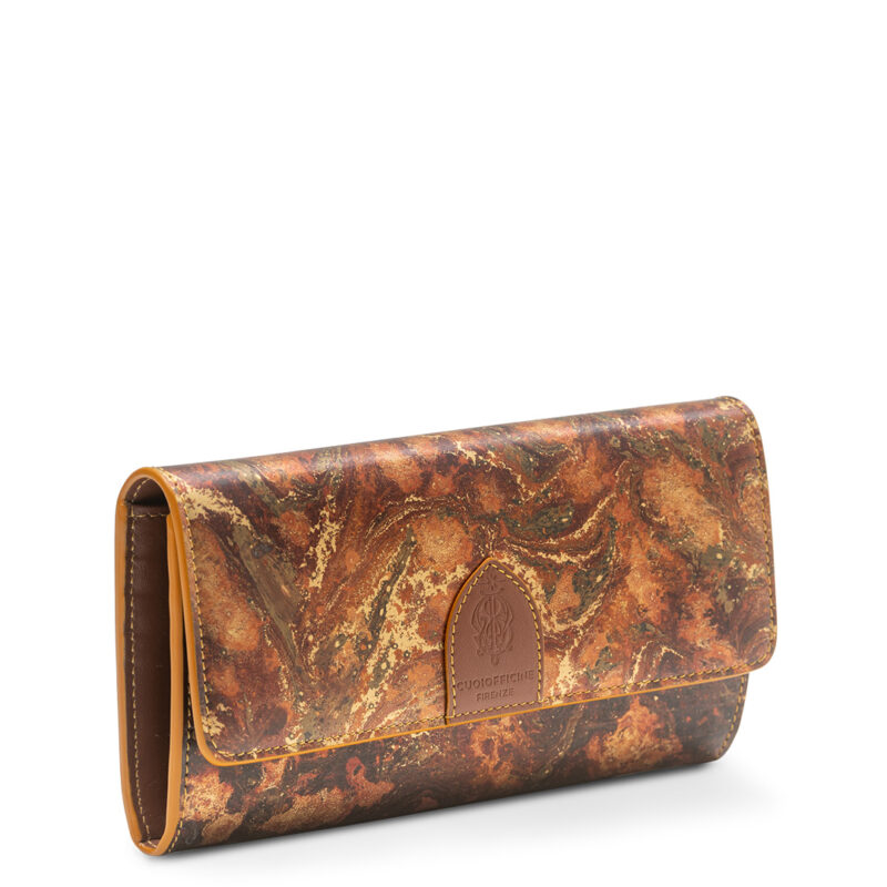 Water Marbled Copper Wallet side