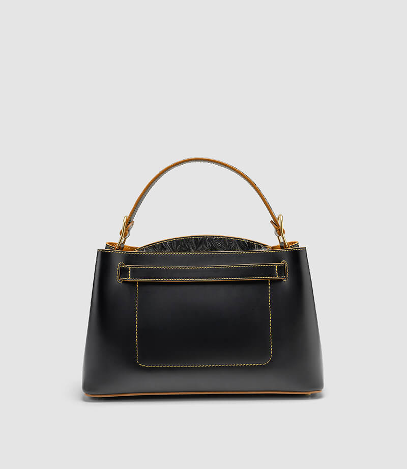 Medicea Large - Vegetable-Tanned - Ink - Black | Cuoiofficine